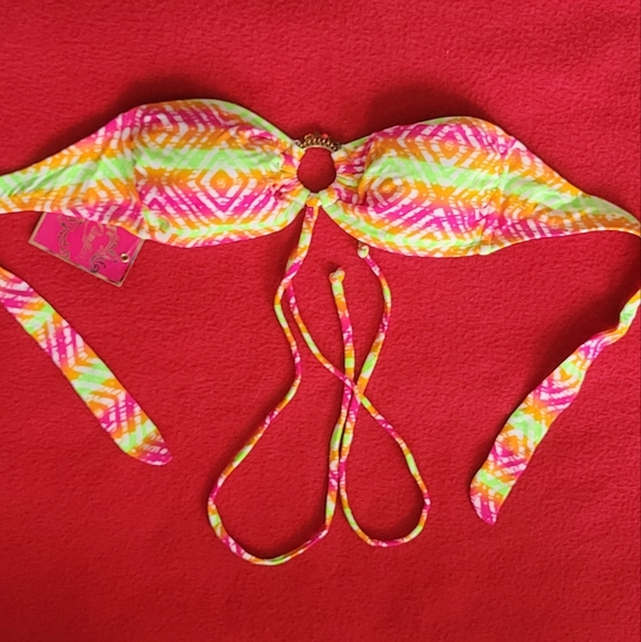⚠️3/$15 Candies Bikini Aztec Top Swimwear Sz Small NWT - Picture 5 of 5